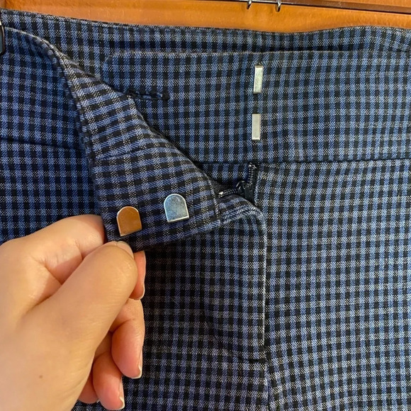 W&W ONCE LOFT Petite Plaid Skinny Ankle Pants in Marisa Fit - Picture 4 of 6
